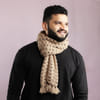 Buy Hand Knitted Woolen Muffler - Beige