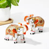 Hand-Painted Meenakari Marble Elephant - Set Of 2 Online