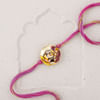 Gift Hand-painted Pichwai Raja Rani Rakhi For Bhaiya Bhabhi