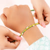 Gift Handcrafted Beaded Thread Rakhi