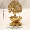 Buy Handcrafted Brass Kalpvriksh Diya for Pooja