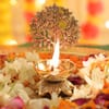Shop Handcrafted Brass Kalpvriksh Diya for Pooja