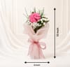 Buy Handcrafted Crochet Pink Carnation Bouquet