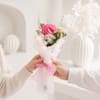 Shop Handcrafted Crochet Pink Carnation Bouquet