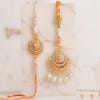 Buy Handcrafted Peach Bhaiya Bhabhi Rakhi Set