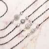 Gift Handcrafted Silver Charm Rakhi Set of 4