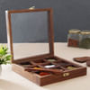 Gift Handcrafted Wooden Spices Container with Spoon