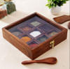 Handcrafted Wooden Spices Container with Spoon Online