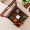 Buy Handcrafted Wooden Spices Container with Spoon