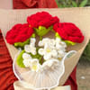 Buy Handmade Crochet Roses Bouquet - Single Piece
