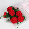 Gift Handmade Mother's Day Crochet Rose Bouquet