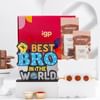 Handmade Rudraksha Rakhi Gift Hamper Online