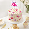 Handpainted Floral Cake For Sister
