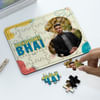 Gift Handsome Bhai - Personalized Jigsaw Wooden Puzzle