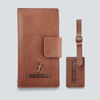 Handy Personalized Travel Wallet Combo - Tan Online