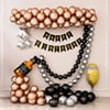 Happy Birthday Alcohol-Themed Balloon Bouquet