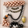 Gift Happy Birthday Balloon Arrangement - Alcohol version