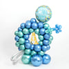 Happy Birthday Blue & Green Balloon Bouquet