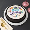 Happy Birthday Chocolate Poster Cake(450 Gm) Online