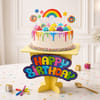 Happy Birthday Foldable Party Cake Stand