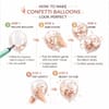 Gift Happy Birthday Rose Gold & White DIY Party Balloon Set - 22 pcs