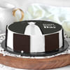 Gift Happy Boss's Day White Tie Poster Cake (1 Kg)