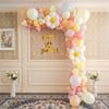 Happy Half Birthday Daisy Balloon Arch Décor