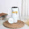 Gift Happy Halloween Personalized White Tumbler With Straw