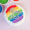 Buy Happy Holi Fresh Cream Cake With Rainbow Icing