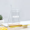 Gift Happy Juice Personalized Can-Shaped Glass With Straw