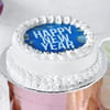 Happy New Year Black Forest Cake (1 Kg) Online