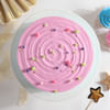 Gift Happy New Year Pink and Blue Cake (2 Kg)