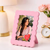 Happy Place Personalized Pink Photo Frame
