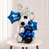 Gift Happy Rakhi Bro Football Balloon Bouquet