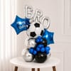 Gift Happy Rakhi Bro Football-Themed Balloon Arrangement