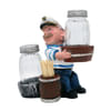 Gift Happy Sailor Salt Pepper Shakers With Toothpick Holder - White And Blue