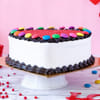 Buy Heart Shape Gems Red Velvet Cake