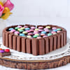Gift Heart Shape Kit Kat Cake