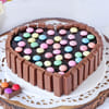 Heart Shape Kit Kat Cake Online