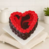 Heart shape Red Marble cake Online