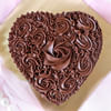 Gift Heart Shaped Chocolate Cake