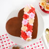 Buy Heart Shaped Chocolate Rosette Cake