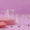 Buy Heart Shaped Double Wall Mug (Set of 2)