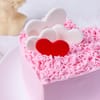 Buy Heart-Shaped Strawberry Valentines Cake (300g)