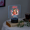 Gift Heartfelt Hug Black Base LED Lamp For Mom