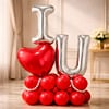Heartfelt I Love You Balloon Bouquet