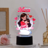 Heartfelt Mother's Day Black Base LED Lamp