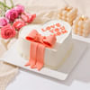 Buy Heartfelt Mother's Day Bow Cake ( Half Kg)