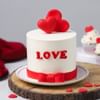 Heartfelt Red Velvet Cake (300 Gm) Online