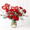 Buy Heartfelt Romance Valentine’s Day Flower Arrangement